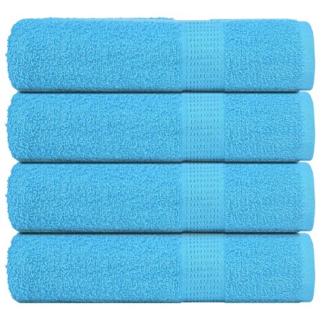 Toallas de Baño 4 uds 100% algodón turquesa 100x150 cm 360 gsm de , Toallas - Ref: Foro24-136981, Precio: 46,74 €, Descuento: %