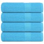 Toallas de Baño 4 uds 100% algodón turquesa 100x150 cm 360 gsm de , Toallas - Ref: Foro24-136981, Precio: 46,74 €, Descuento: %