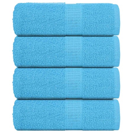 Toallas 4 unidades 100% algodón turquesa 30x30 cm 360 gsm de , Toallas - Ref: Foro24-136969, Precio: 13,38 €, Descuento: %