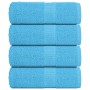 Toallas 4 unidades 100% algodón turquesa 30x30 cm 360 gsm de , Toallas - Ref: Foro24-136969, Precio: 13,38 €, Descuento: %
