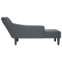 Chaise longue con reposabrazos derecho terciopelo gris claro de , Divanes - Ref: Foro24-4009793, Precio: 116,34 €, Descuento: %