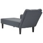 Chaise longue con reposabrazos derecho terciopelo gris claro de , Divanes - Ref: Foro24-4009793, Precio: 116,34 €, Descuento: %