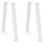 Patas para mesa de centro en forma de V 2 uds acero blanco de , Patas para mesas - Ref: Foro24-4012561, Precio: 84,49 €, Desc...