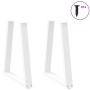Patas para mesa de centro en forma de V 2 uds acero blanco de , Patas para mesas - Ref: Foro24-4012561, Precio: 84,49 €, Desc...