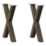 Patas para mesa comedor forma X 2uds acero natural 60x(72-73)cm de , Patas para mesas - Ref: Foro24-4012975, Precio: 107,39 €...