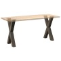 Patas para mesa comedor forma X 2uds acero natural 60x(72-73)cm de , Patas para mesas - Ref: Foro24-4012975, Precio: 107,39 €...