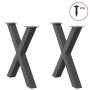 Patas para mesa de comedor en forma de X 2 uds antracita acero de , Patas para mesas - Ref: Foro24-4012982, Precio: 133,75 €,...