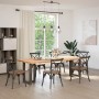 Patas mesa comedor forma T 2uds acero natural 60x35x(72-73)cm de , Patas para mesas - Ref: Foro24-4013055, Precio: 136,90 €, ...