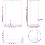 Patas mesa comedor forma T 2uds acero natural 60x35x(72-73)cm de , Patas para mesas - Ref: Foro24-4013055, Precio: 136,90 €, ...