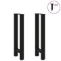 Patas de mesa de centro acero negro 2 uds 38x(72-73) cm de , Patas para mesas - Ref: Foro24-4013296, Precio: 81,81 €, Descuen...