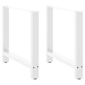 Patas de mesa de centro acero blanco 2 uds 80x(72-73) cm de , Patas para mesas - Ref: Foro24-4013313, Precio: 98,99 €, Descue...