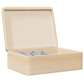 Caja de madera con tapa madera maciza de pino 40x30x13 cm de , Cestas para almacenaje - Ref: Foro24-4017389, Precio: 43,27 €,...