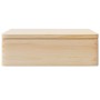 Caja de madera con tapa madera maciza de pino 40x30x13 cm de , Cestas para almacenaje - Ref: Foro24-4017389, Precio: 43,27 €,...