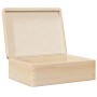 Caja de madera con tapa madera maciza de pino 40x30x13 cm de , Cestas para almacenaje - Ref: Foro24-4017389, Precio: 43,27 €,...