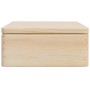 Caja de madera con tapa madera maciza de pino 40x30x13 cm de , Cestas para almacenaje - Ref: Foro24-4017389, Precio: 43,27 €,...