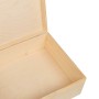 Caja de madera con tapa madera maciza de pino 40x30x13 cm de , Cestas para almacenaje - Ref: Foro24-4017389, Precio: 43,27 €,...