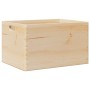 Caja de madera con asas madera maciza pino 40x30x23 cm de , Cestas para almacenaje - Ref: Foro24-4017394, Precio: 39,85 €, De...