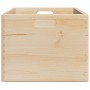 Caja de madera con asas madera maciza pino 40x30x23 cm de , Cestas para almacenaje - Ref: Foro24-4017394, Precio: 39,85 €, De...