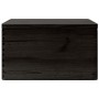 Caja de madera con tapa madera maciza de pino negra 40x30x23 cm de , Cestas para almacenaje - Ref: Foro24-4017396, Precio: 54...