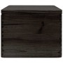 Caja de madera con tapa madera maciza de pino negra 40x30x23 cm de , Cestas para almacenaje - Ref: Foro24-4017396, Precio: 54...
