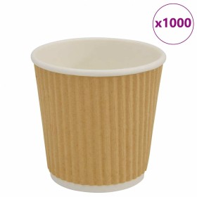 Tazas de café de papel 1000 uds 4oz 100ml marrón de , Vasos desechables - Ref: Foro24-4102798, Precio: 67,35 €, Descuento: %