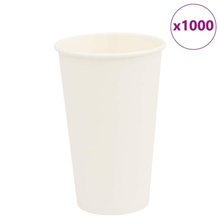 Tazas de café de papel 1000 uds 16oz 400ml blanco de , Vasos desechables - Ref: Foro24-4102793, Precio: 98,89 €, Descuento: %