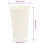 Tazas de café de papel 1000 uds 16oz 400ml blanco de , Vasos desechables - Ref: Foro24-4102793, Precio: 98,89 €, Descuento: %
