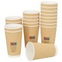 Tazas de café de papel 500 uds 16oz 400ml marrón de , Vasos desechables - Ref: Foro24-4102801, Precio: 81,65 €, Descuento: %