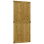 Puerta de granero CORONA madera maciza pino 100x210 cm de , Puertas - Ref: Foro24-4103418, Precio: 263,21 €, Descuento: %