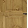 Puerta de granero CORONA madera maciza pino 100x210 cm de , Puertas - Ref: Foro24-4103418, Precio: 263,21 €, Descuento: %