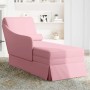 Chaise longue respaldo reposabrazos derecho terciopelo rosa de , Divanes - Ref: Foro24-4009785, Precio: 132,54 €, Descuento: %