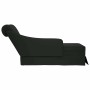 Chaise longue respaldo reposabrazos derecho terciopelo negro de , Divanes - Ref: Foro24-4009787, Precio: 105,39 €, Descuento: %
