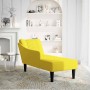 Chaise longue con reposabrazos derecho terciopelo amarillo de , Divanes - Ref: Foro24-4009798, Precio: 141,28 €, Descuento: %