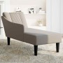 Chaise longue con reposabrazos derecho tela color topo de , Divanes - Ref: Foro24-4009803, Precio: 143,16 €, Descuento: %