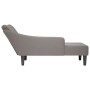 Chaise longue con reposabrazos derecho tela color topo de , Divanes - Ref: Foro24-4009803, Precio: 143,16 €, Descuento: %