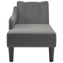 Chaise longue con reposabrazos derecho tela gris oscuro de , Divanes - Ref: Foro24-4009801, Precio: 114,97 €, Descuento: %