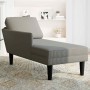 Chaise longue con cojín de tela de pana gris claro de , Divanes - Ref: Foro24-4009815, Precio: 161,14 €, Descuento: %