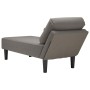 Chaise longue con cojín de tela de pana gris claro de , Divanes - Ref: Foro24-4009815, Precio: 161,14 €, Descuento: %