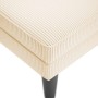Chaise longue con cojín de tela de pana crema de , Divanes - Ref: Foro24-4009817, Precio: 165,76 €, Descuento: %