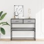 Mesa consola madera de ingeniería gris Sonoma 90x35x80 cm de , Mesas auxiliares - Ref: Foro24-849177, Precio: 74,58 €, Descue...