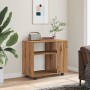 Mesa auxiliar de madera de ingeniería roble artisan 70x35x55 cm de , Mesas auxiliares - Ref: Foro24-856027, Precio: 53,13 €, ...