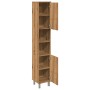 Mueble de baño madera de ingeniería roble artisan 30x30x179 cm de , Muebles de baño - Ref: Foro24-856141, Precio: 99,83 €, De...