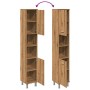 Mueble de baño madera de ingeniería roble artisan 30x30x179 cm de , Muebles de baño - Ref: Foro24-856141, Precio: 99,83 €, De...