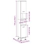 Mueble de baño madera de ingeniería roble artisan 30x30x179 cm de , Muebles de baño - Ref: Foro24-856141, Precio: 99,83 €, De...