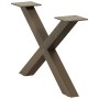 Patas de mesa centro forma X 2uds acero natural 50x(30-31) cm de , Patas para mesas - Ref: Foro24-4012879, Precio: 47,71 €, D...
