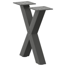 Patas de mesa centro forma X 2uds acero antracita 30x(30-31) cm de , Patas para mesas - Ref: Foro24-4012870, Precio: 43,63 €,...