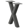 Patas de mesa centro forma X 2uds acero antracita 30x(30-31) cm de , Patas para mesas - Ref: Foro24-4012870, Precio: 43,63 €,...