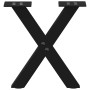 Patas de mesa de centro forma X 2uds acero negro 37x(30-31) cm de , Patas para mesas - Ref: Foro24-4012872, Precio: 56,93 €, ...