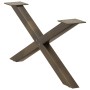 Patas de mesa centro forma X 2uds acero natural 70x(30-31) cm de , Patas para mesas - Ref: Foro24-4012887, Precio: 55,04 €, D...