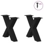Patas de mesa de centro forma X 2uds acero negro 50x(42-43) cm de , Patas para mesas - Ref: Foro24-4012956, Precio: 84,80 €, ...